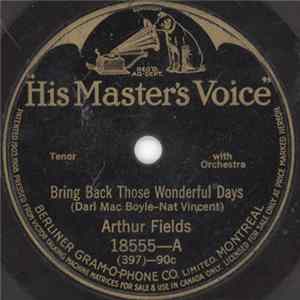 Arthur Fields / Marion Harris - Bring Back Those Wonderful Days / Jazz Baby mp3